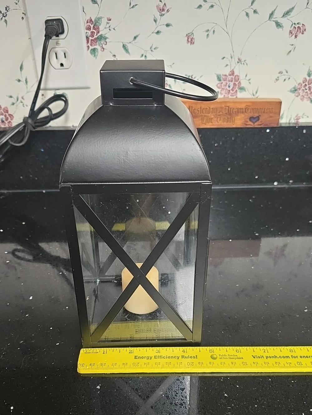 Vintage Black Metal Lantern
